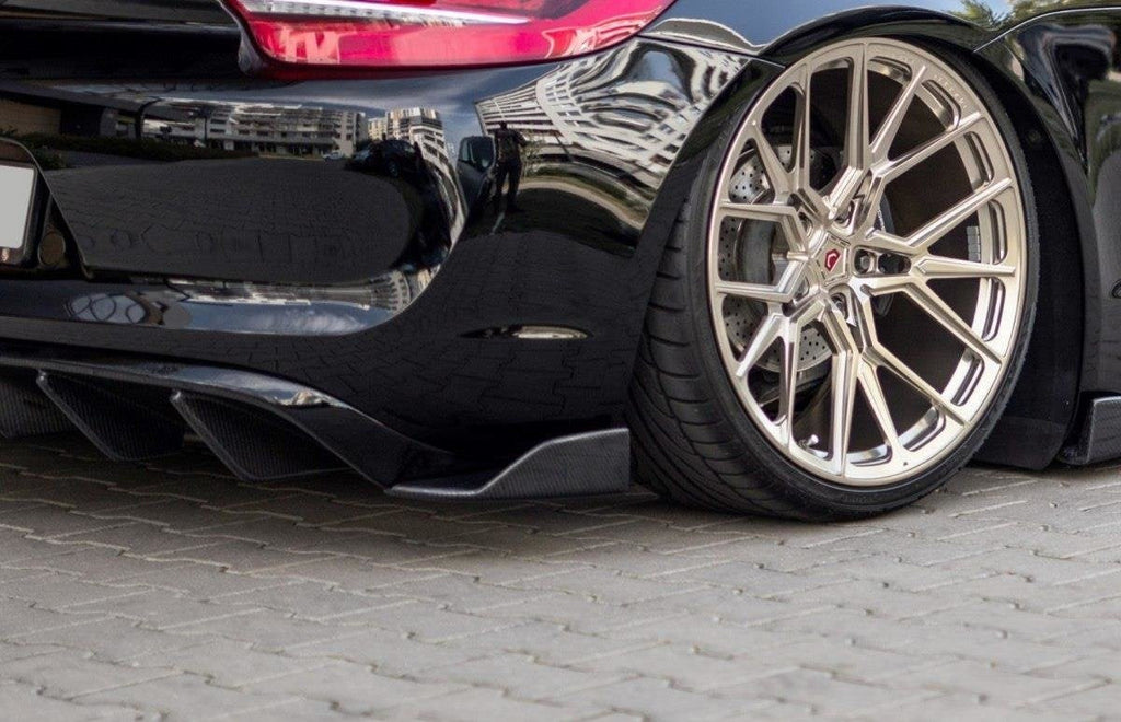 Splitters laterales traseros Porsche Cayman MK2 981C
