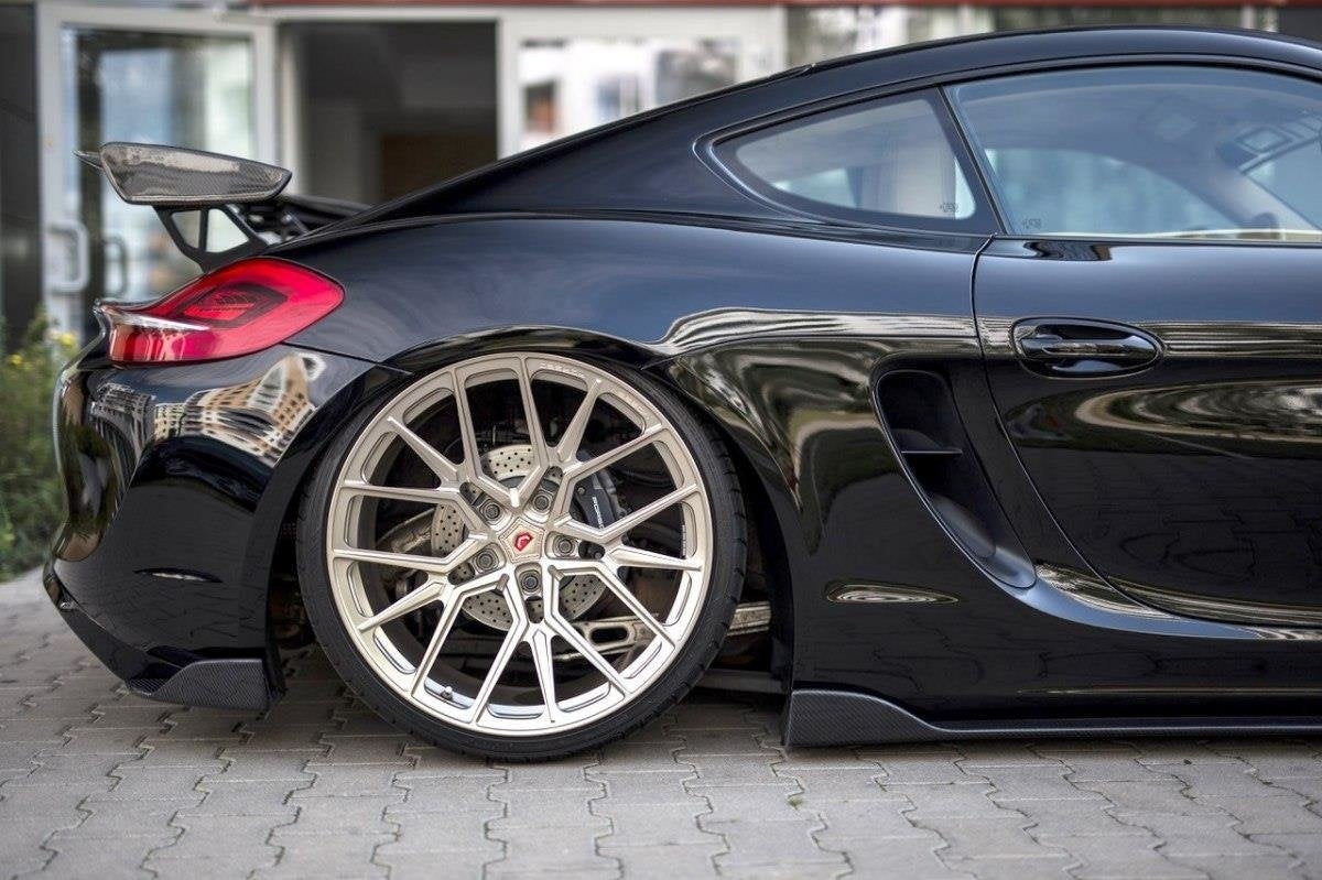 Splitters laterales traseros Porsche Cayman MK2 981C