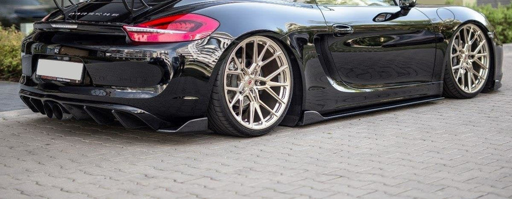 Splitters laterales traseros Porsche Cayman MK2 981C