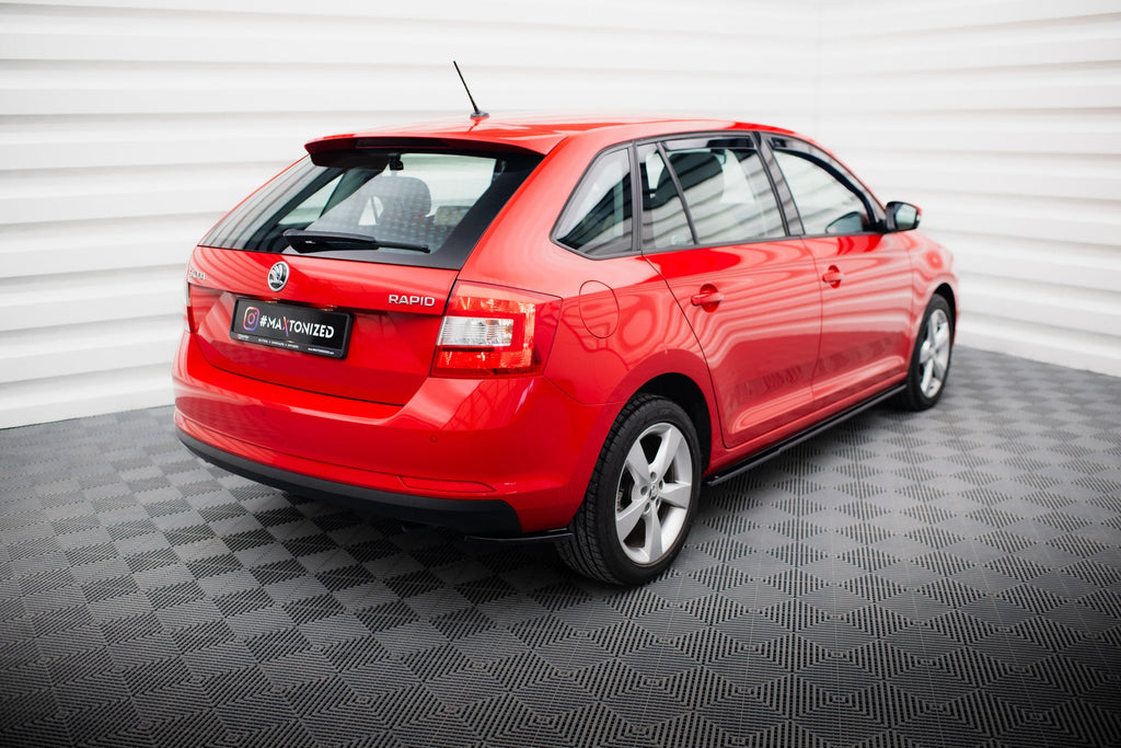 Rear Side Splitters Skoda Rapid Spaceback Mk1