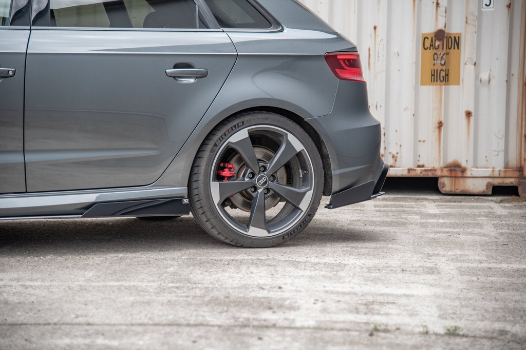 Splitters laterales traseros Street Pro + Flaps Audi RS3 8V Sportback