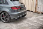 Splitters laterales traseros Street Pro + Flaps Audi RS3 8V Sportback