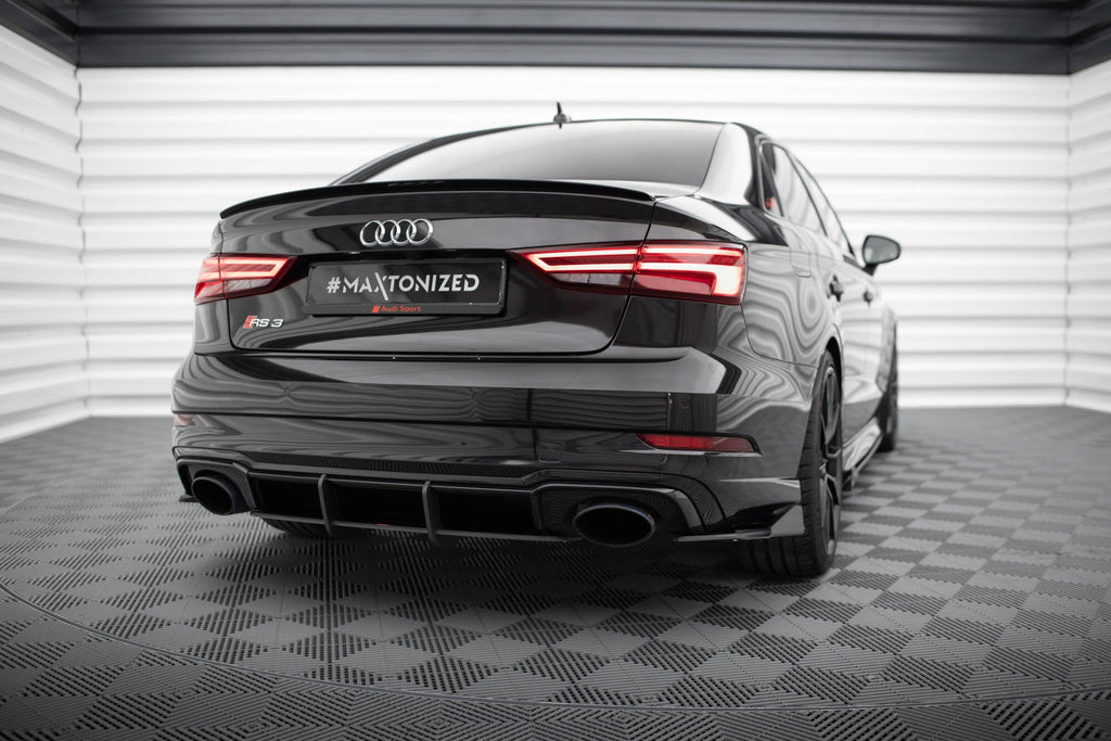 Splitters laterales traseros Street Pro + Flaps Audi RS3 Berlina Sedán 8V Facelift
