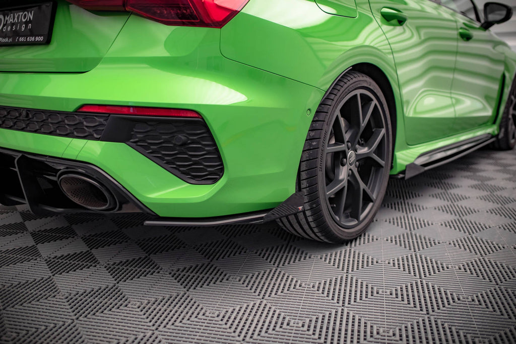 Splitters laterales traseros Street Pro + flaps Audi RS3 Berlina Sedán 8Y