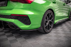 Splitters laterales traseros Street Pro + flaps Audi RS3 Berlina Sedán 8Y