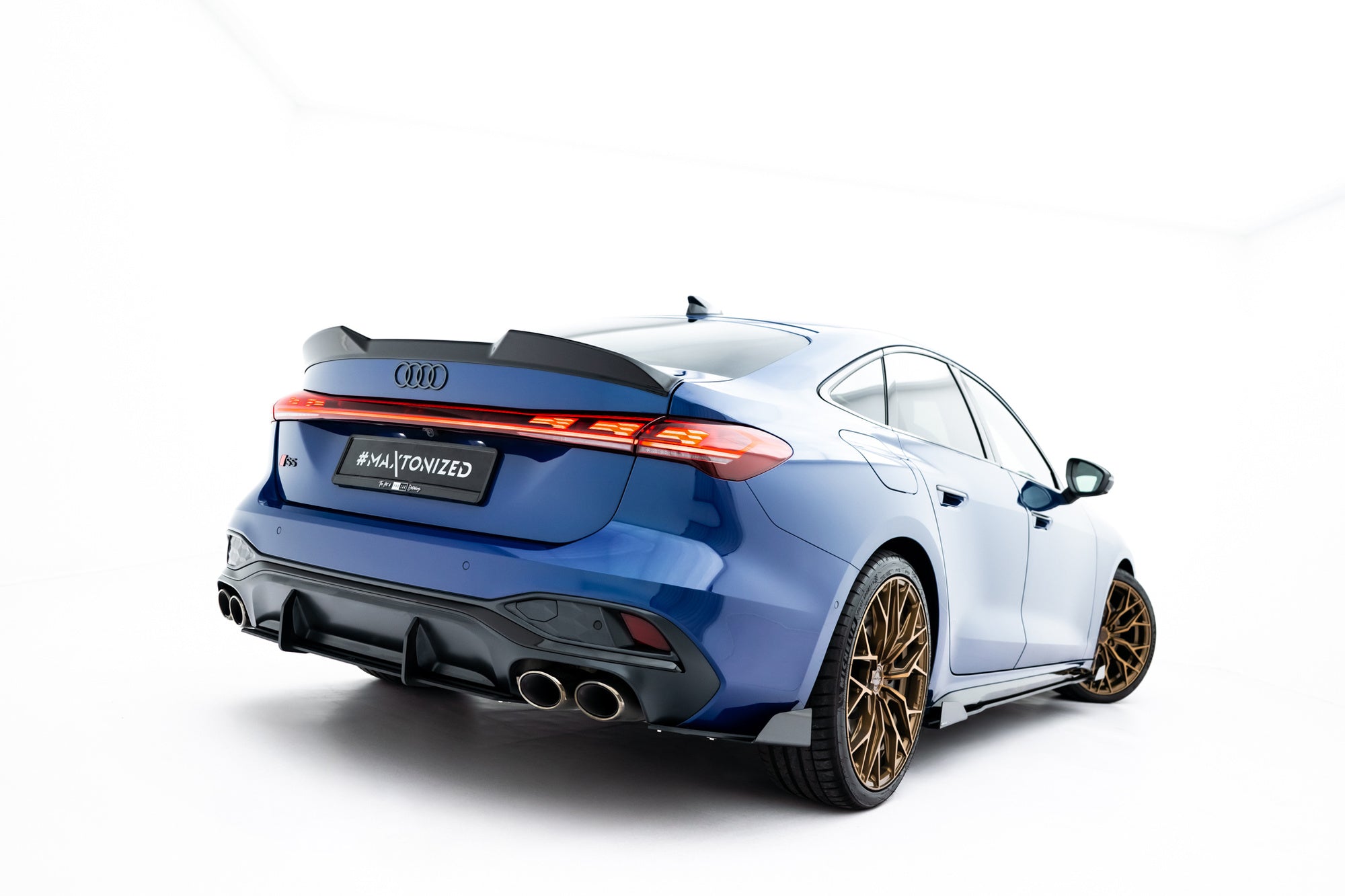 Splitters laterales traseros Street Pro + Flaps Audi S5 Berlina Sedan Avant B10 S-Line