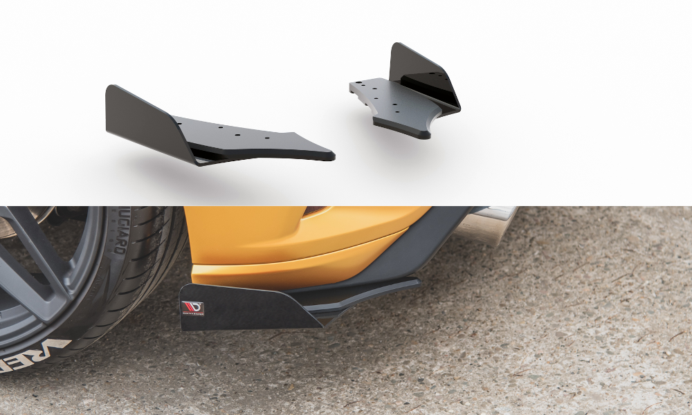 Splitters laterales traseros Street Pro + Flaps Ford Focus ST Mk4