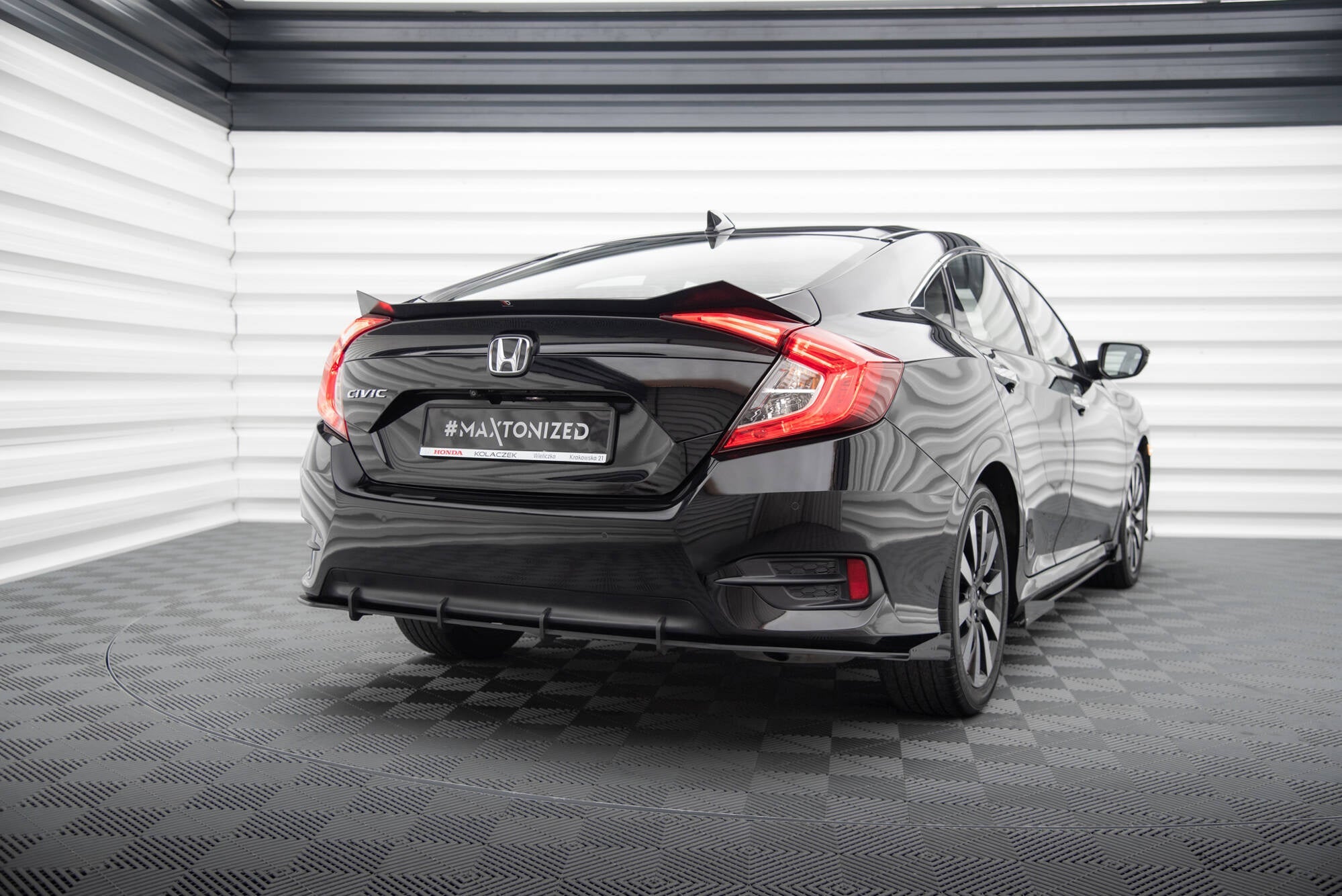 Splitters laterales traseros Street Pro Flaps Honda Civic Mk10 Facelift