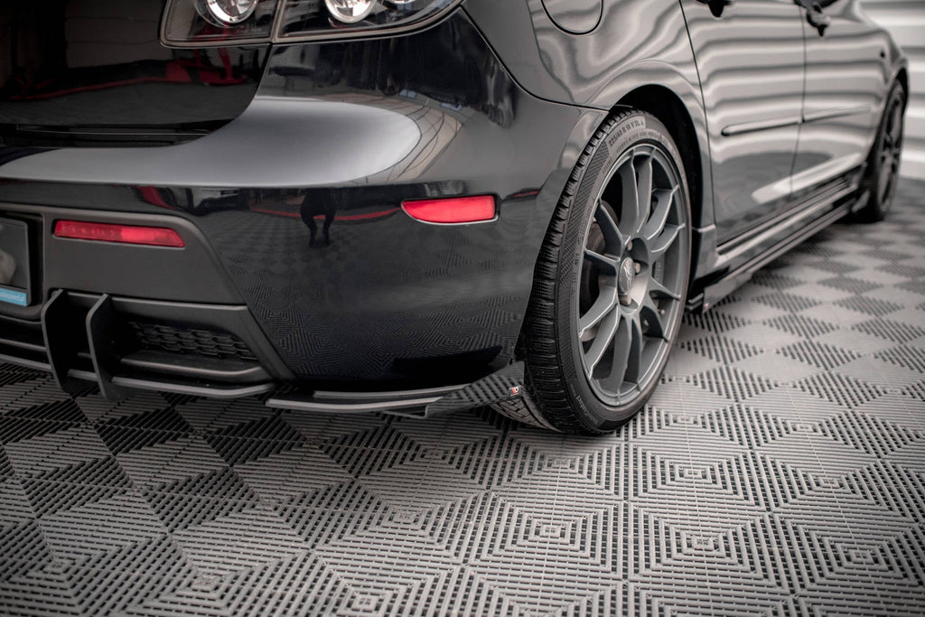 Splitters laterales traseros Street Pro Flaps Mazda 3 MPS Mk1 Versión USA