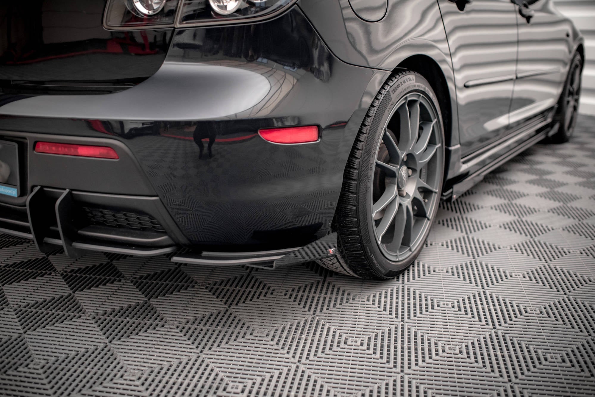 Splitters laterales traseros Street Pro Flaps Mazda 3 MPS Mk1 Versión USA
