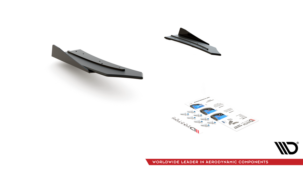 Splitters laterales traseros Street Pro Flaps Mercedes AMG C43 Coupé C205