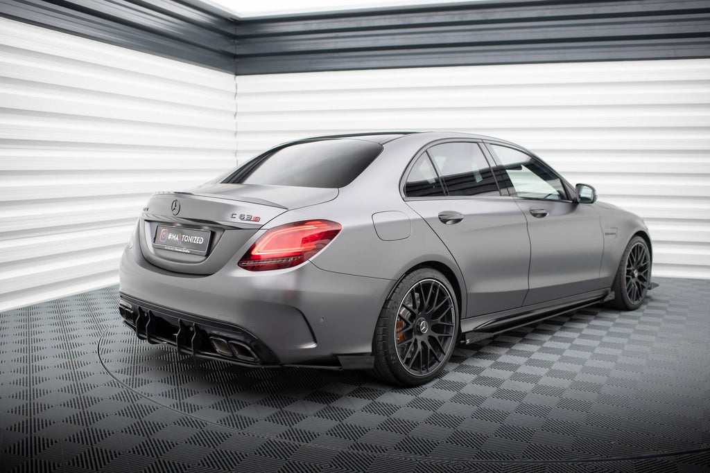 Splitters laterales traseros Street Pro Flaps Mercedes AMG C63 Berlina Sedán Familiar W205 Facelift