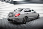 Splitters laterales traseros Street Pro Flaps Mercedes AMG C63 Berlina Sedán Familiar W205 Facelift