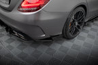 Splitters laterales traseros Street Pro Flaps Mercedes AMG C63 Berlina Sedán Familiar W205 Facelift