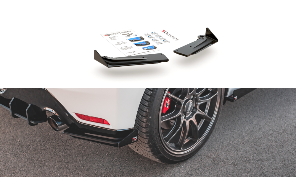 Splitters laterales traseros Street Pro + Flaps Toyota GR Yaris Mk4