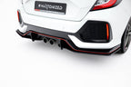 Splitters laterales traseros Street Pro Honda Civic Sport MK10
