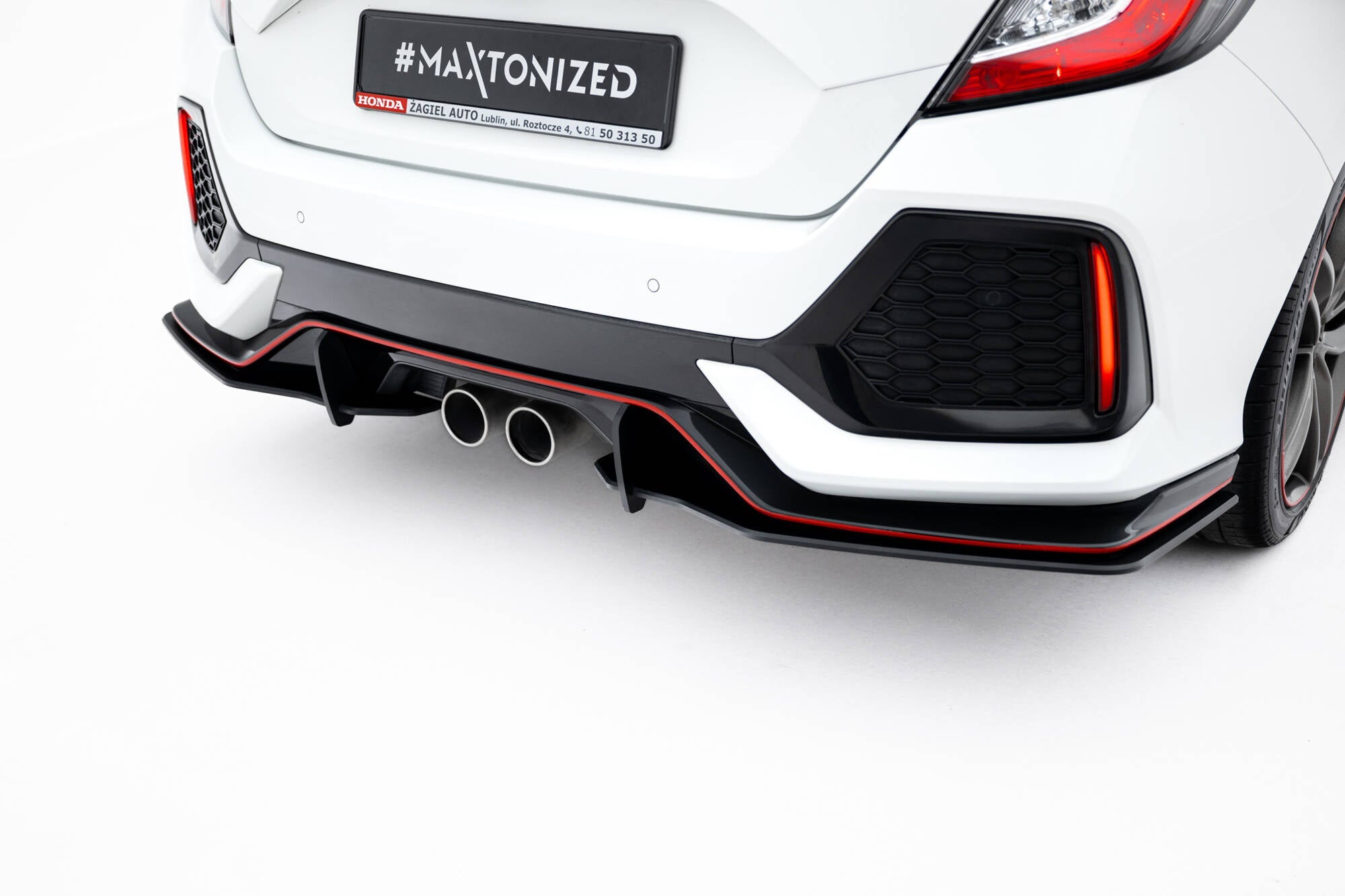 Splitters laterales traseros Street Pro Honda Civic Sport MK10