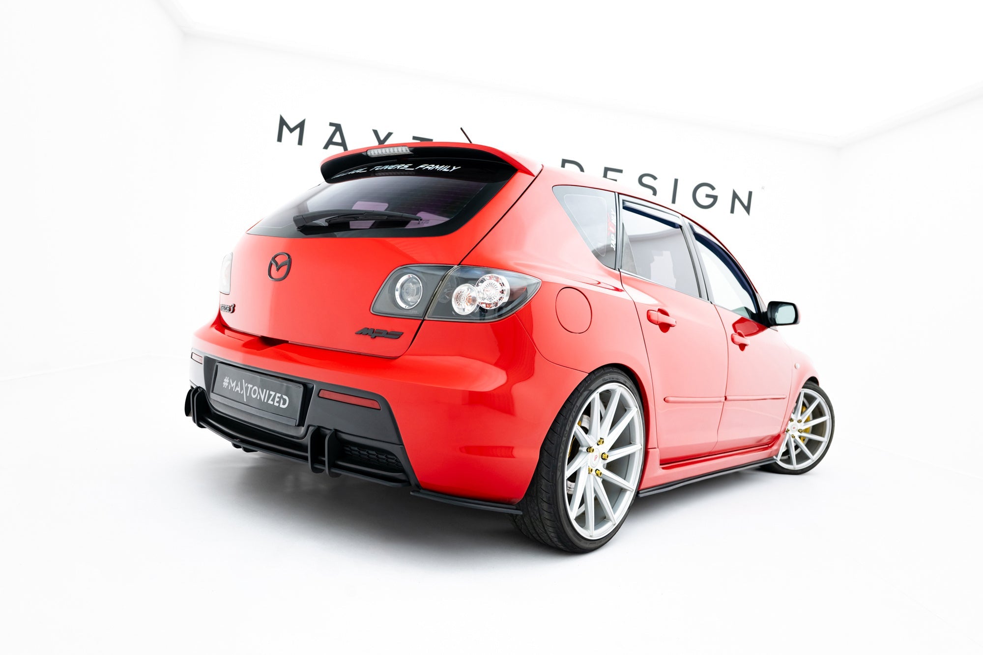Splitters laterales traseros Street Pro Mazda 3 MPS Mk1 Versión EU