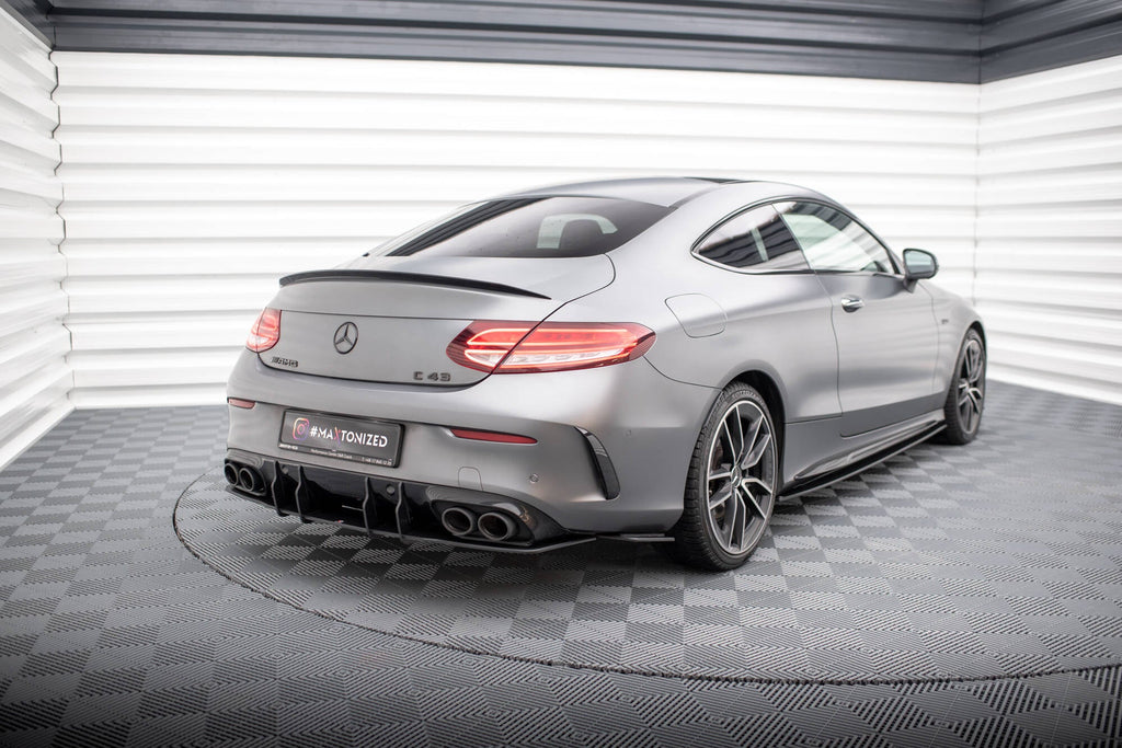 Street Pro Rear Side Splitters Mercedes AMG C43 Coupe Cabrio C205 Facelift A205 Facelift