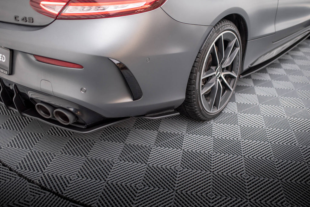Street Pro Rear Side Splitters Mercedes AMG C43 Coupe Cabrio C205 Facelift A205 Facelift