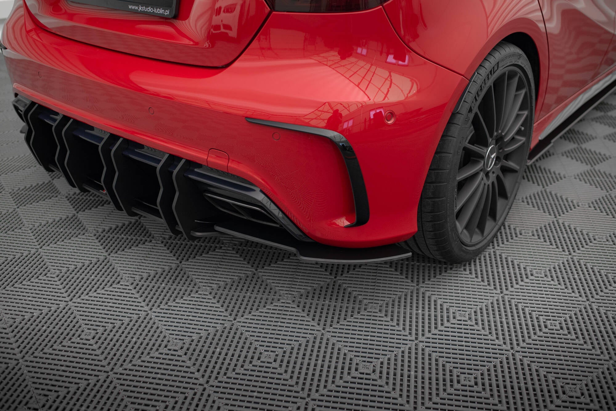 Splitters laterales traseros Street Pro Mercedes-Benz Clase A 45 AMG W176 Facelift