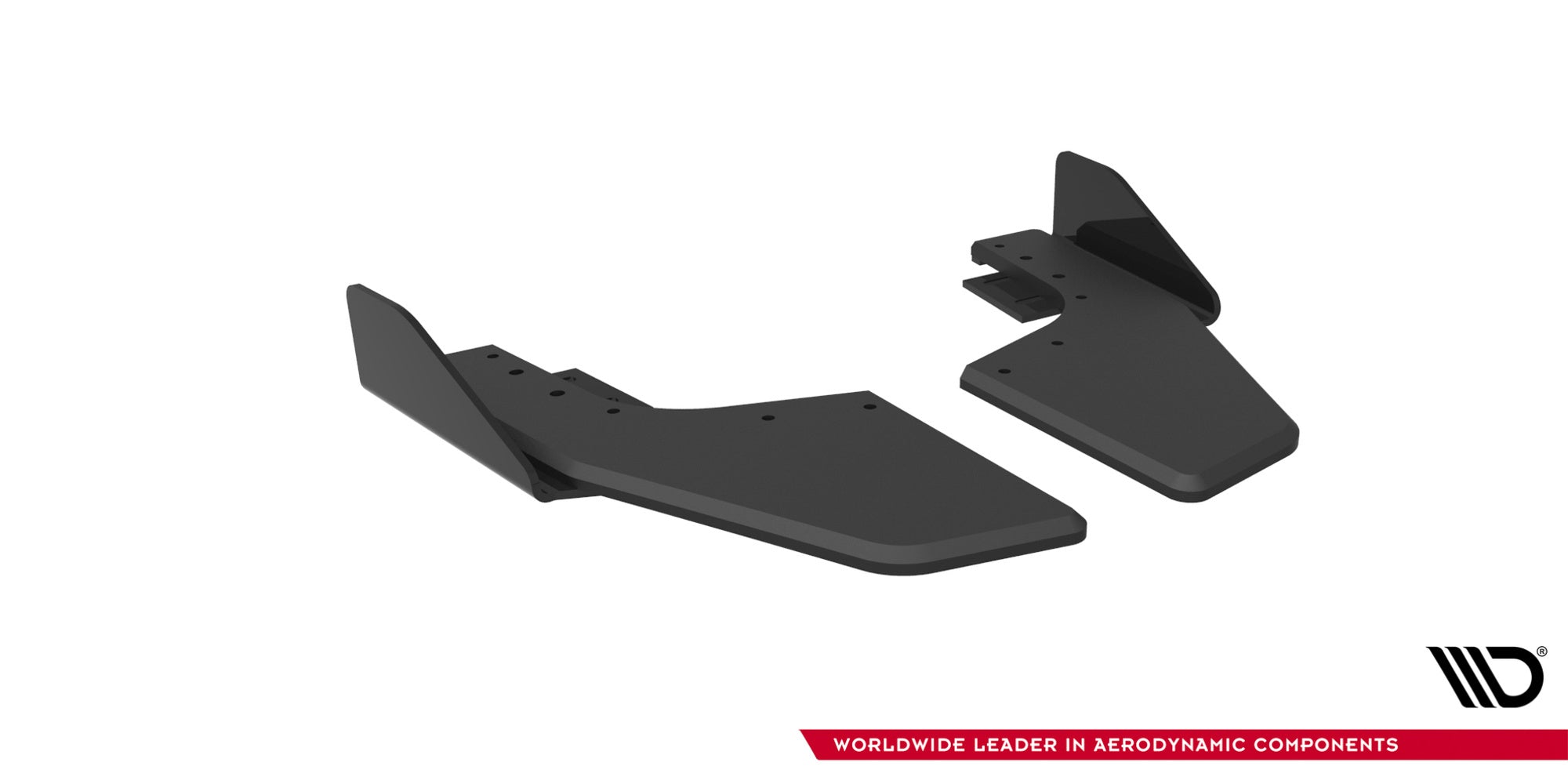 Splitters laterales traseros Street Pro V2 Flaps V2 Volkswagen Golf R Hatchback Mk8 Facelift