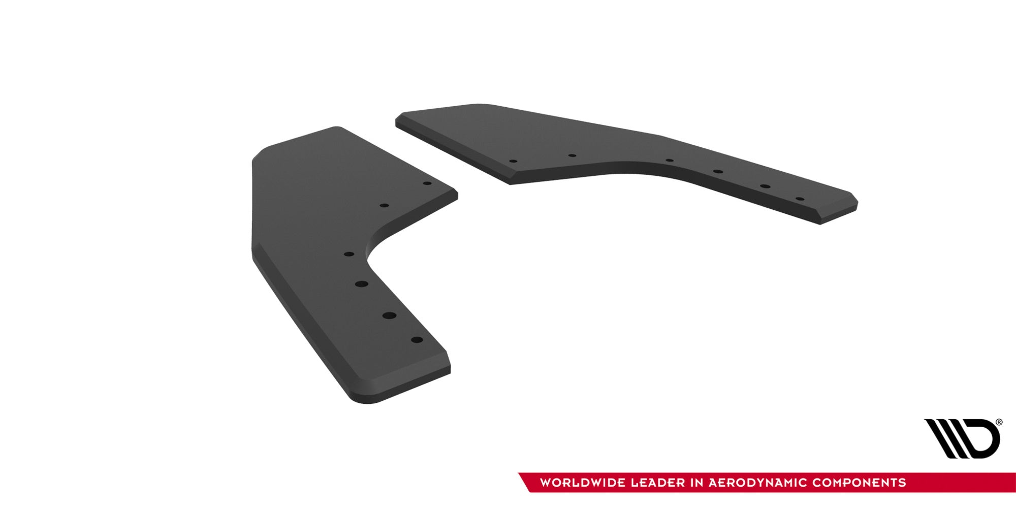 Splitters laterales traseros Street Pro V2 Volkswagen Golf R Hatchback Mk8 Facelift