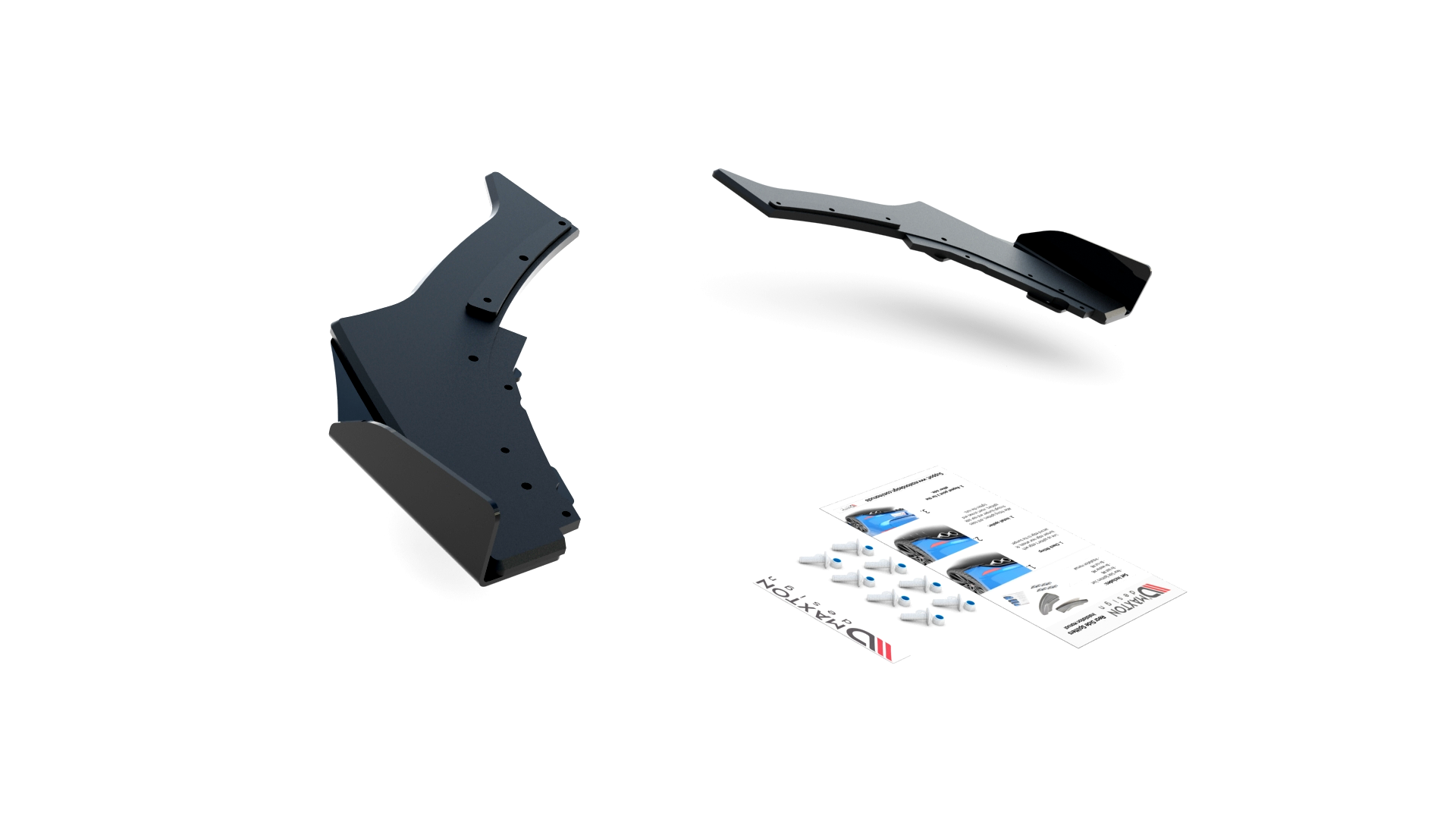 Splitters laterales traseros Street Pro V3 Flaps BMW Serie 1 F20 M140i