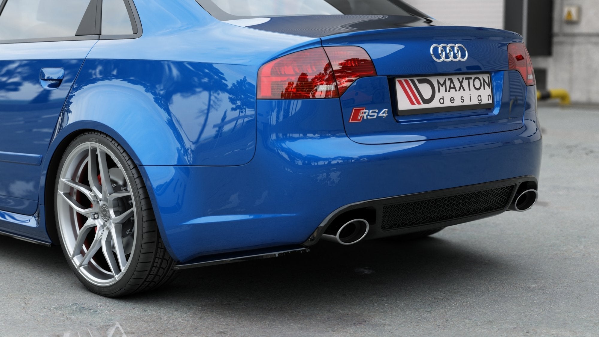 Splitters laterales traseros V.1 Audi RS4 Berlina / Sedán B7