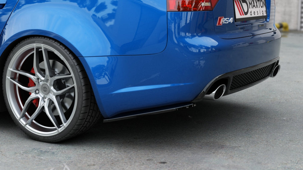 Splitters laterales traseros V.1 Audi RS4 Berlina / Sedán B7