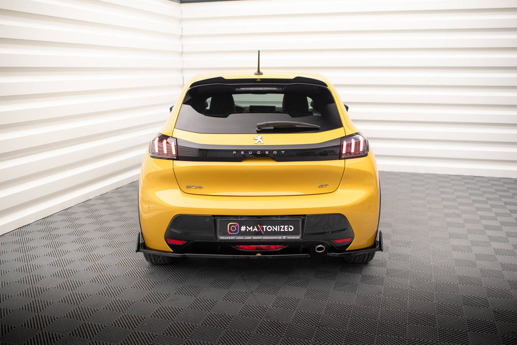 Splitters laterales traseros V.1 + Flaps Peugeot 208 GT Mk2