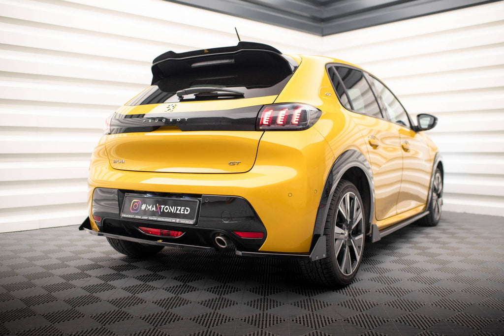 Splitters laterales traseros V.1 + Flaps Peugeot 208 GT Mk2