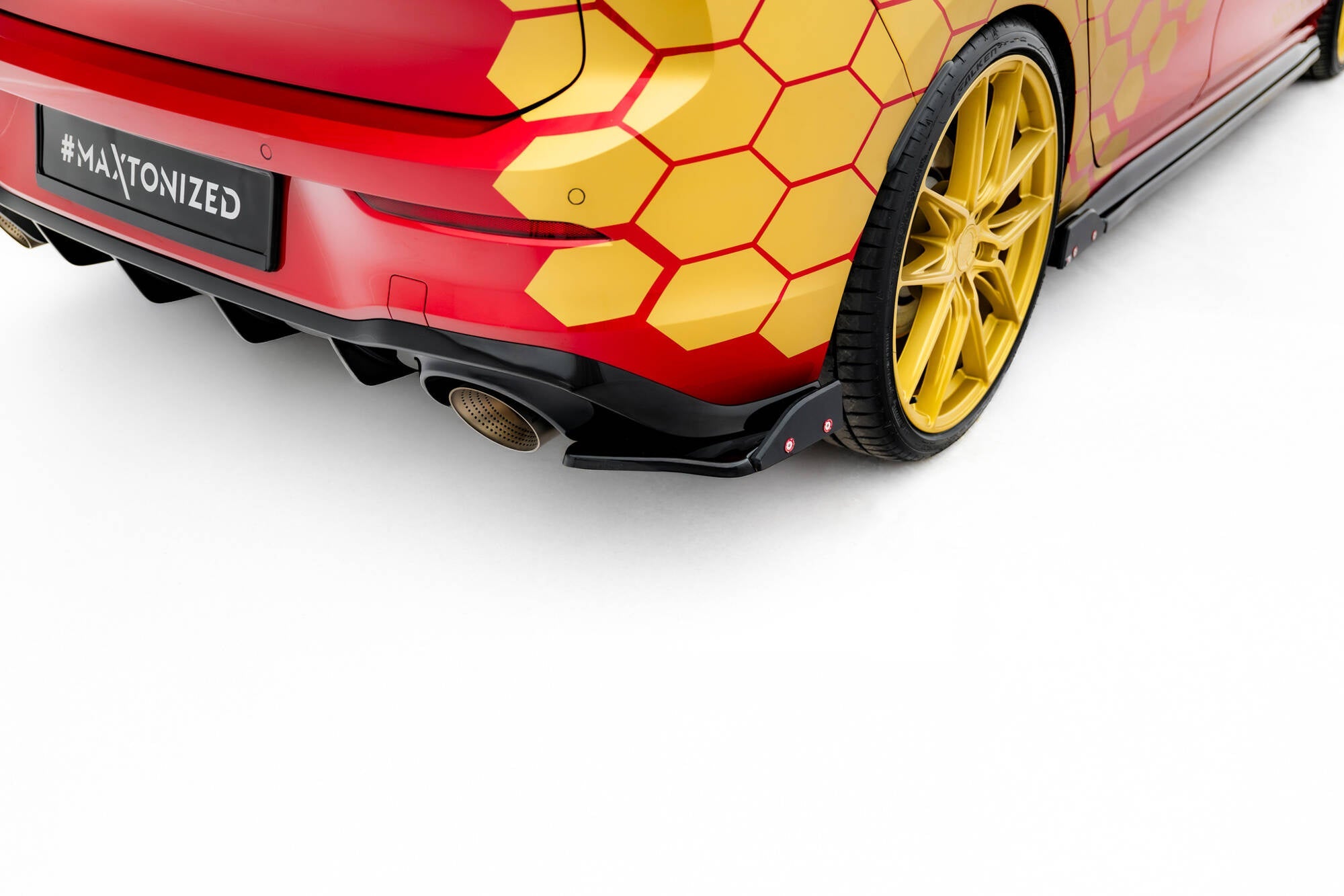 Splitters laterales traseros V.1 + Flaps Volkswagen Golf GTI Clubsport Mk8 Facelift