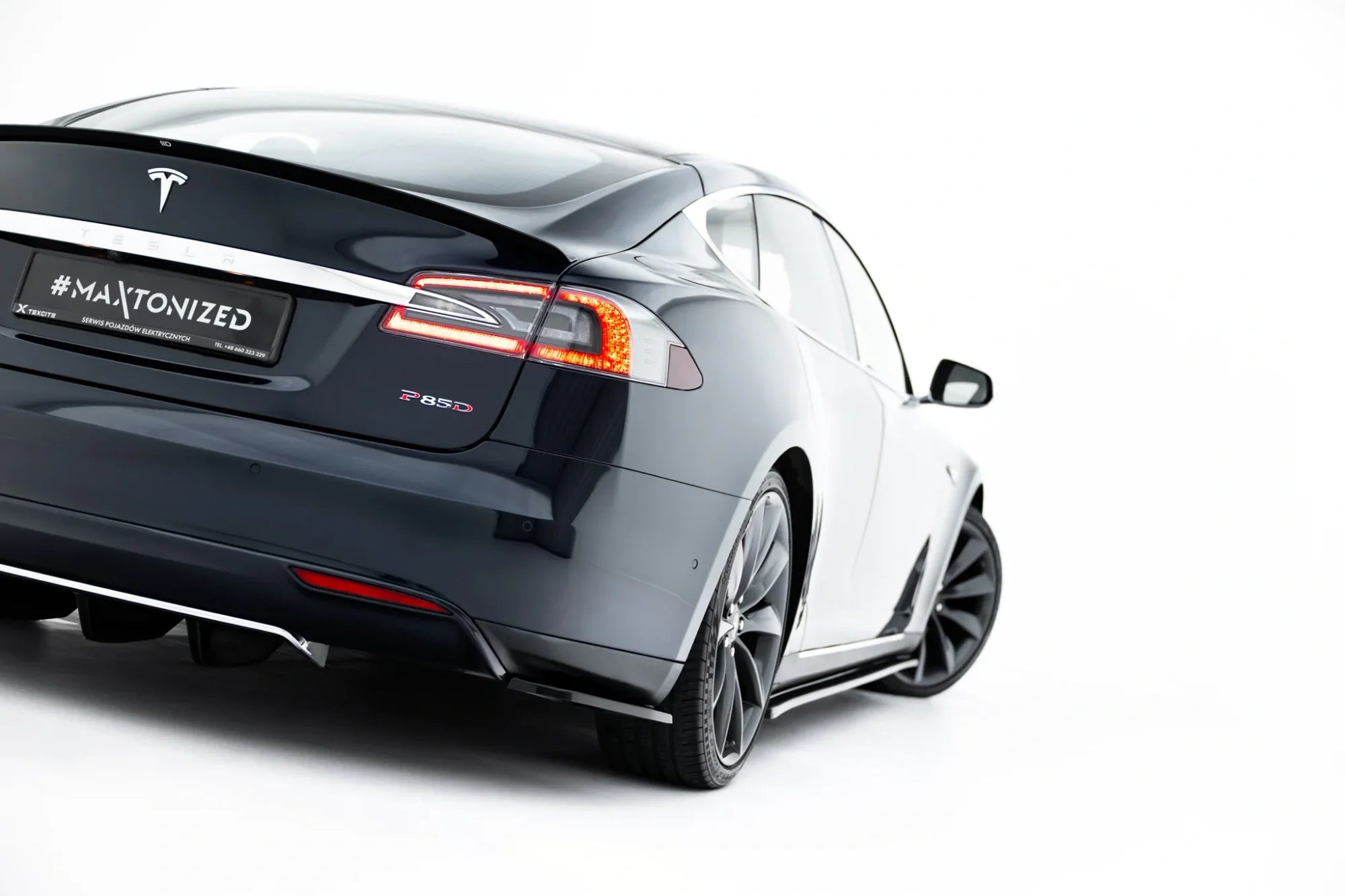 Splitters laterales traseros V.1 Tesla Model S Mk1