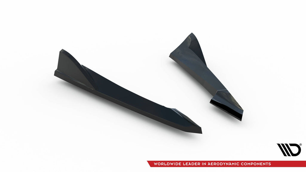 Splitters laterales traseros V.2 Audi S4 / A4 S-Line Berlina / Sedán B8