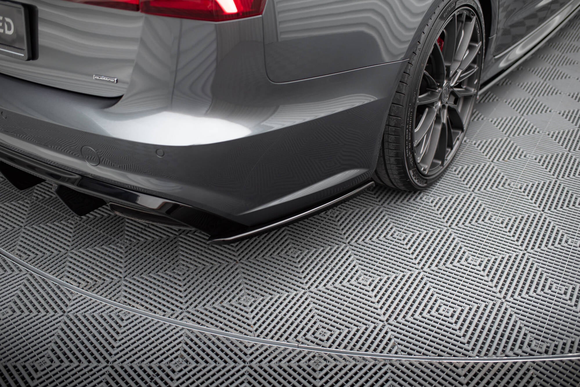 Splitters laterales traseros V.2 Audi S6 / A6 S-Line / A6 C7 Facelift