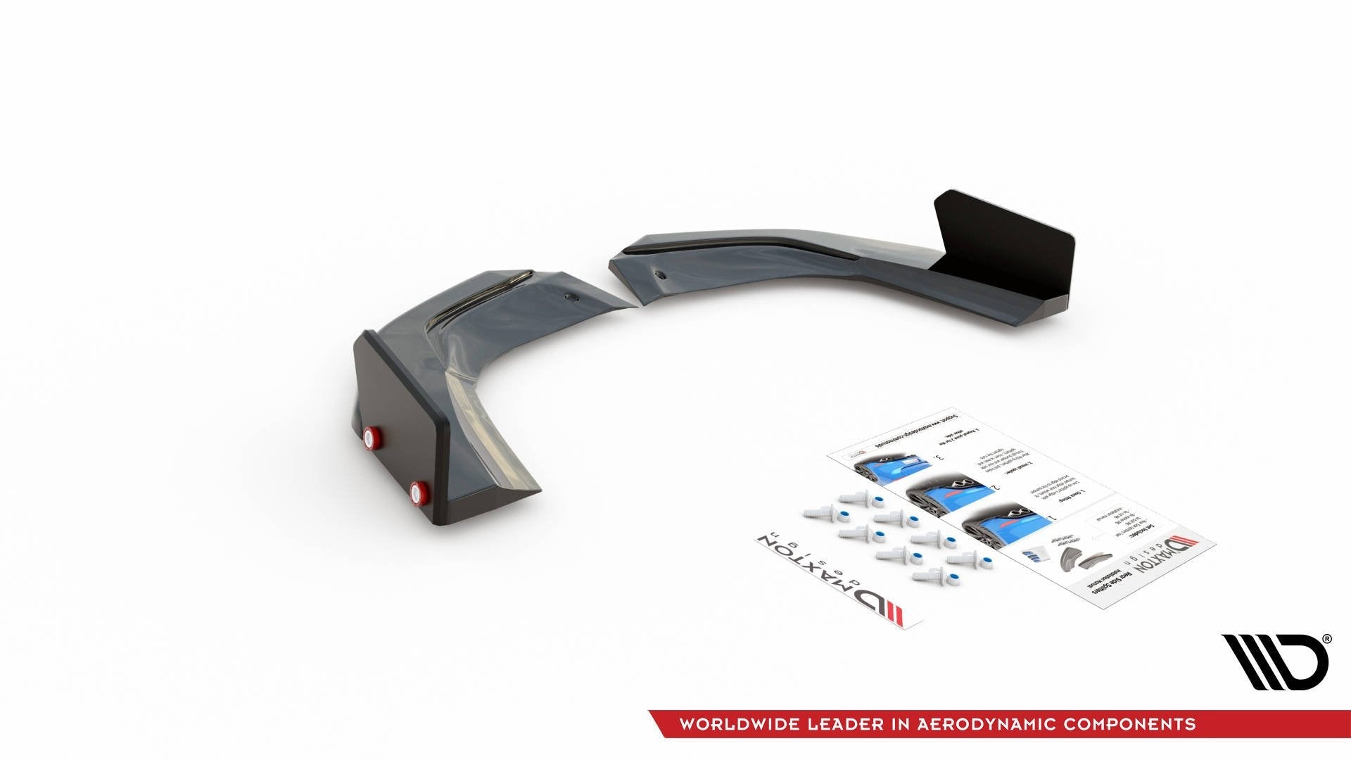 Splitters laterales traseros V.2 + Flaps Mercedes-AMG A 45 S Aero Pack W177