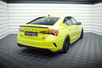 Splitters laterales traseros V.2 + Flaps Skoda Octavia RS Familiar / Liftback Mk4 / Mk4 Facelift