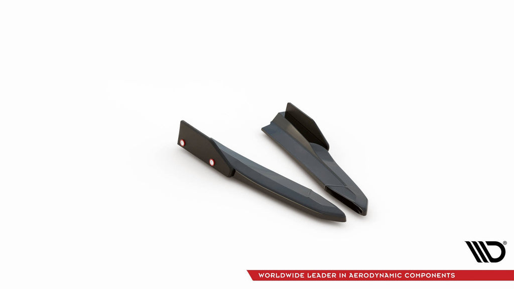 Splitters laterales traseros V.2 + Flaps Skoda Octavia RS Familiar / Liftback Mk4 / Mk4 Facelift