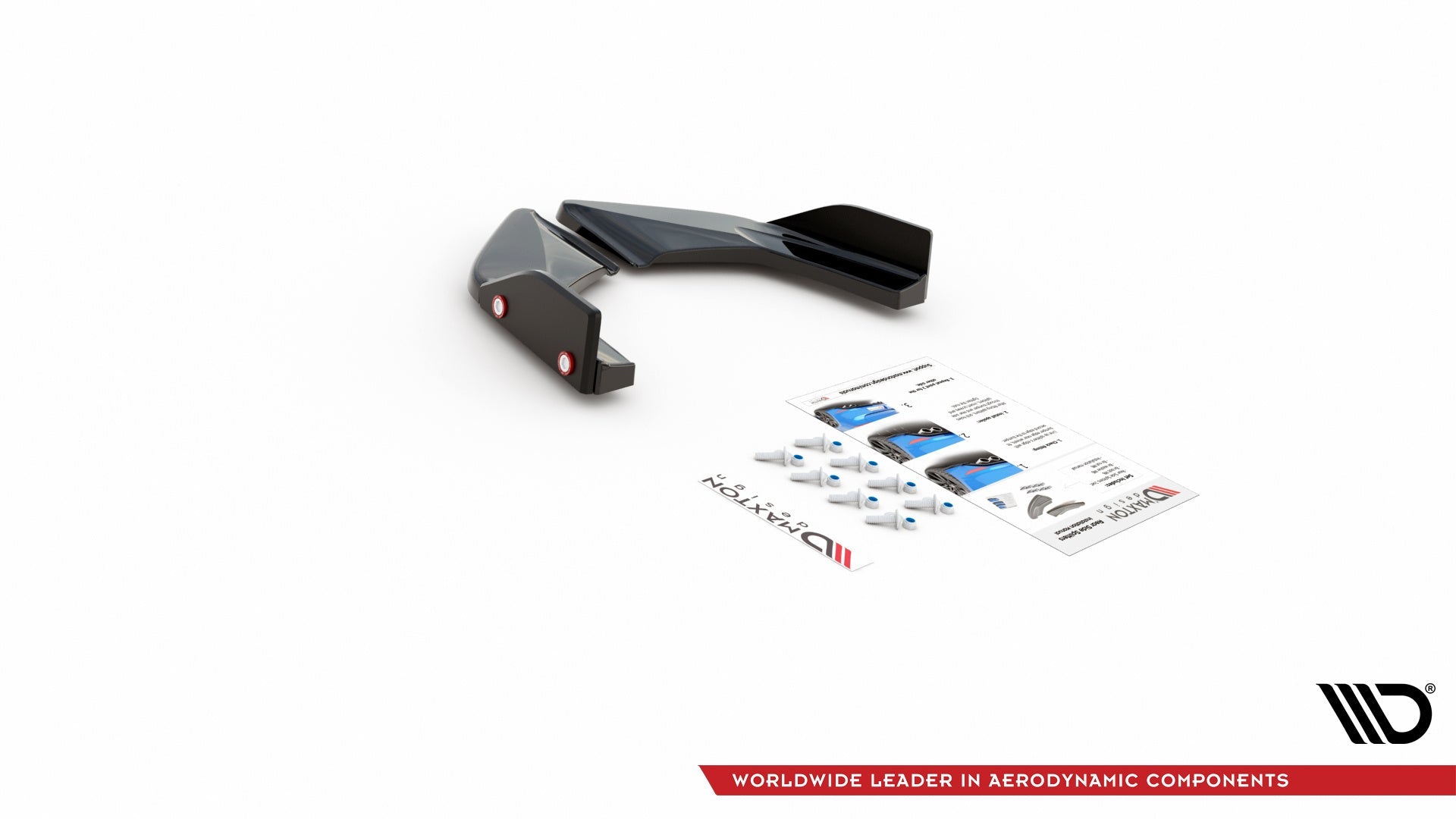 Splitters laterales traseros V.2 + Flaps Volkswagen Golf GTI / GTE Mk8
