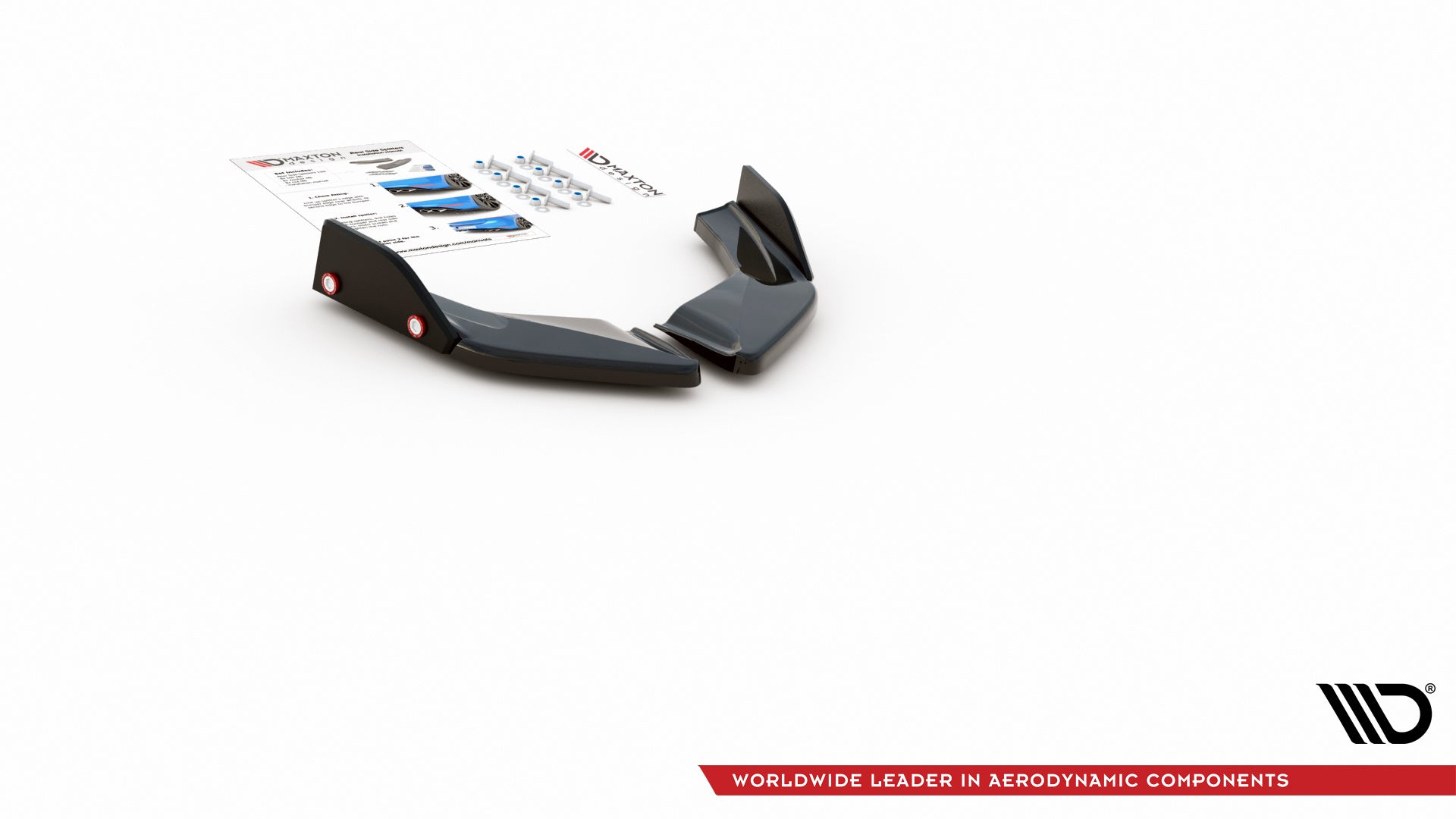 Splitters laterales traseros V.2 + Flaps Volkswagen Golf GTI / GTE Mk8