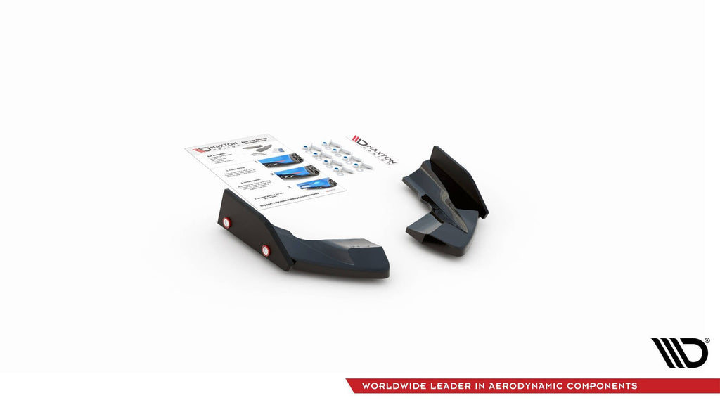 Splitters laterales traseros V.2 + Flaps Volkswagen Golf R Hatchback Mk8