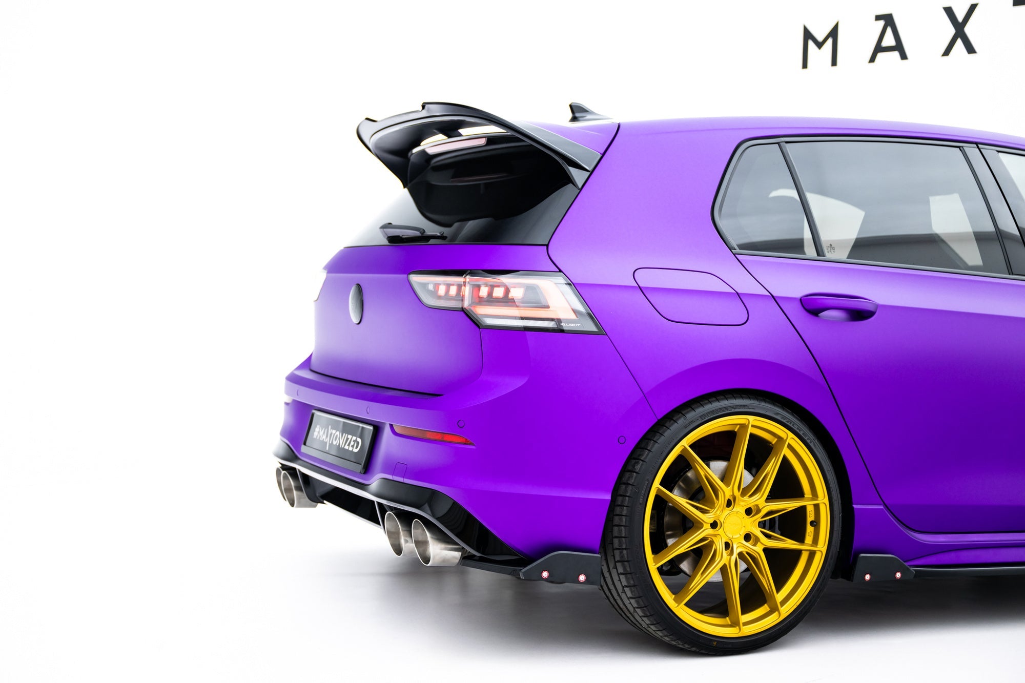Splitters laterales traseros V.2 + Flaps Volkswagen Golf R Hatchback Mk8 Facelift