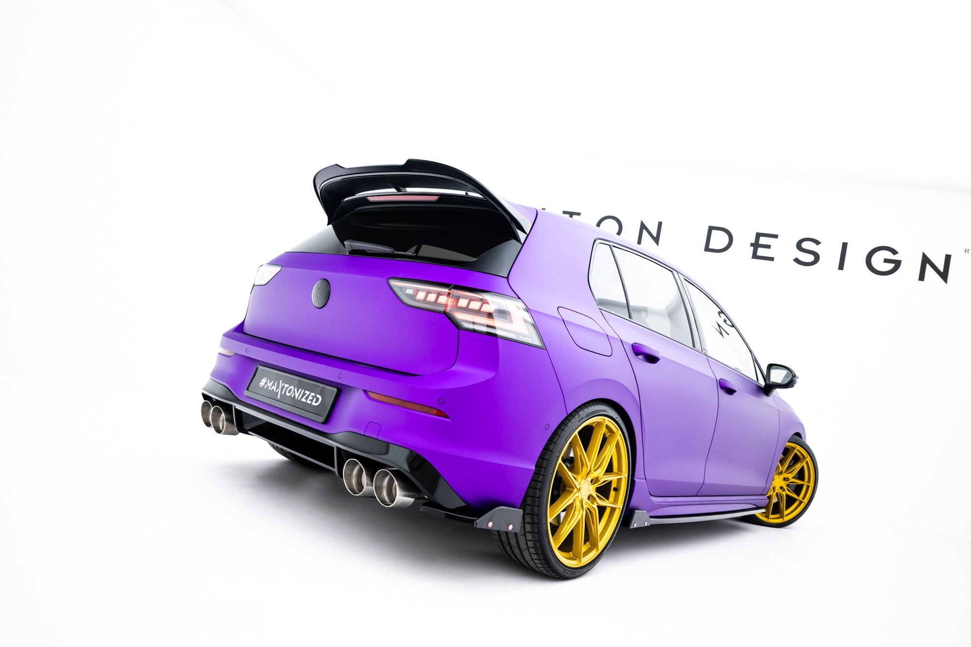 Splitters laterales traseros V.2 + Flaps Volkswagen Golf R Hatchback Mk8 Facelift