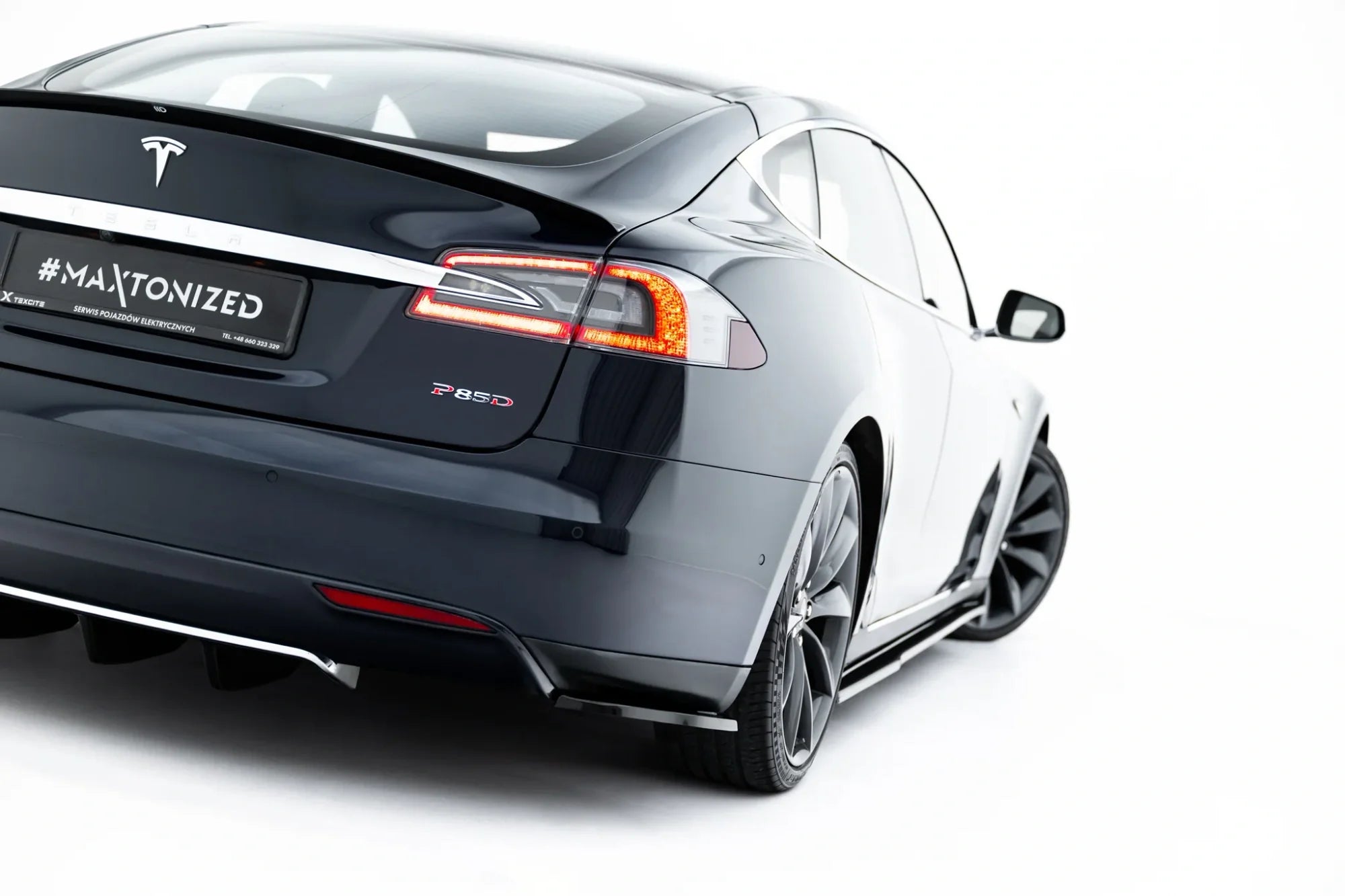 Splitters laterales traseros V.2 Tesla Model S Mk1
