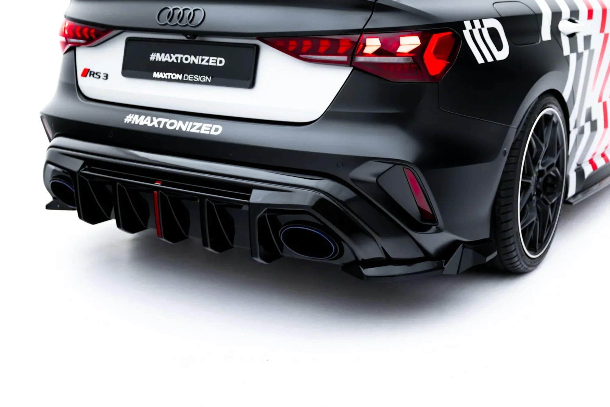 Splitters laterales traseros V.3 Audi RS3 Berlina / Sedán 8Y Facelift