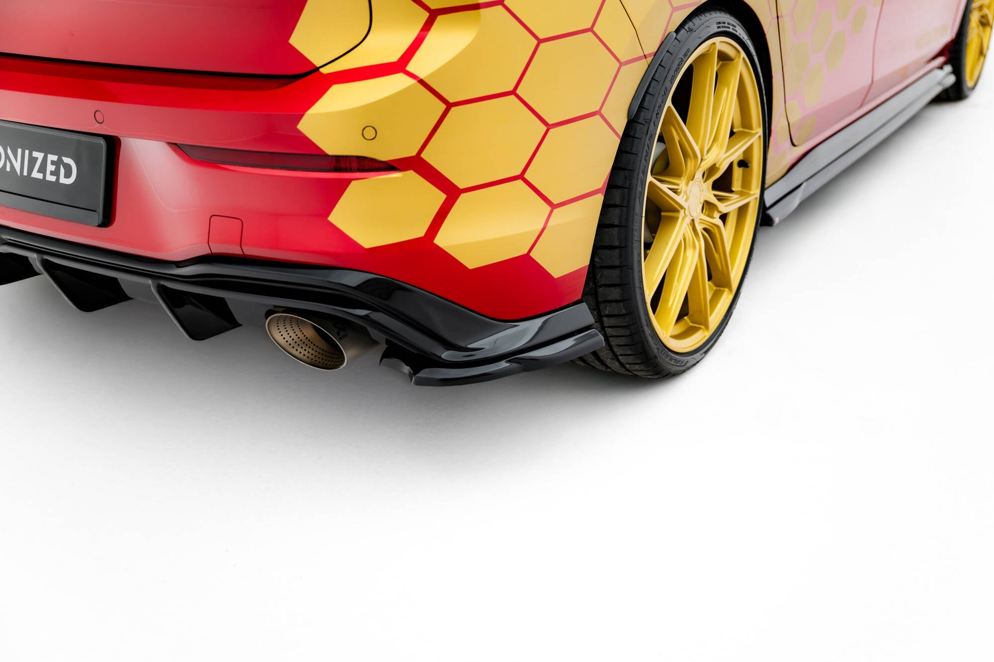 Splitters laterales traseros V.3 Volkswagen Golf GTI Clubsport Mk8 Facelift