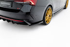 Splitters laterales traseros V.4 Skoda Octavia RS Liftback / Familiar Mk4 Facelift