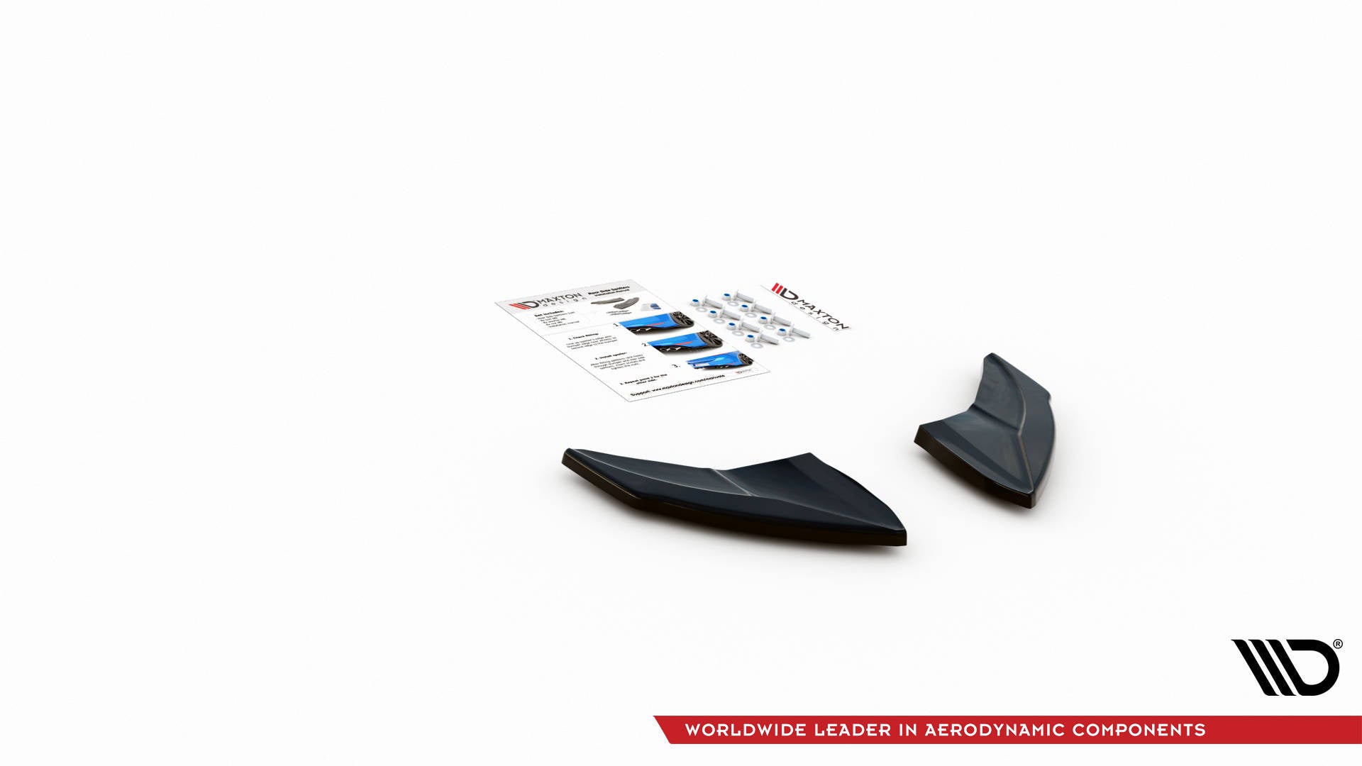 Splitters laterales traseros V.4 Volkswagen Golf R Mk7