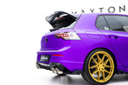 Rear Side Splitters V.5 + Flaps Volkswagen Golf R Hatchback Mk8 Facelift